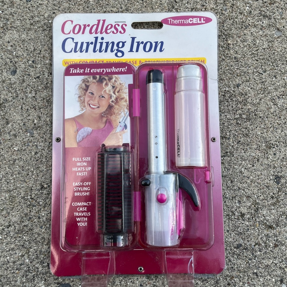 Thermacell cordless curling iron